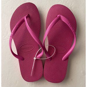 Havaianas Flip Flops Hot Pink Girls US 3 4 New